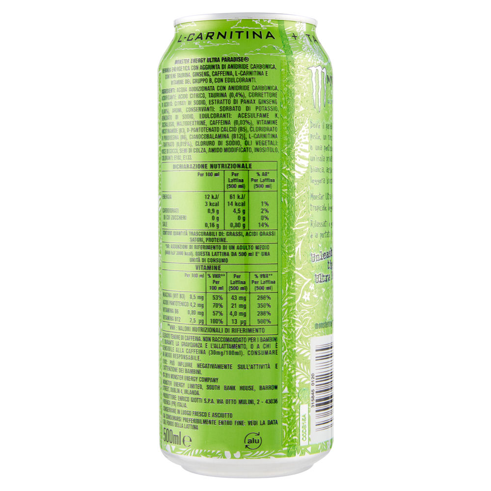 BEVANDA ENERGY DRINK MONSTER ULTRA PARADISE LATTINA ML 500 - 1