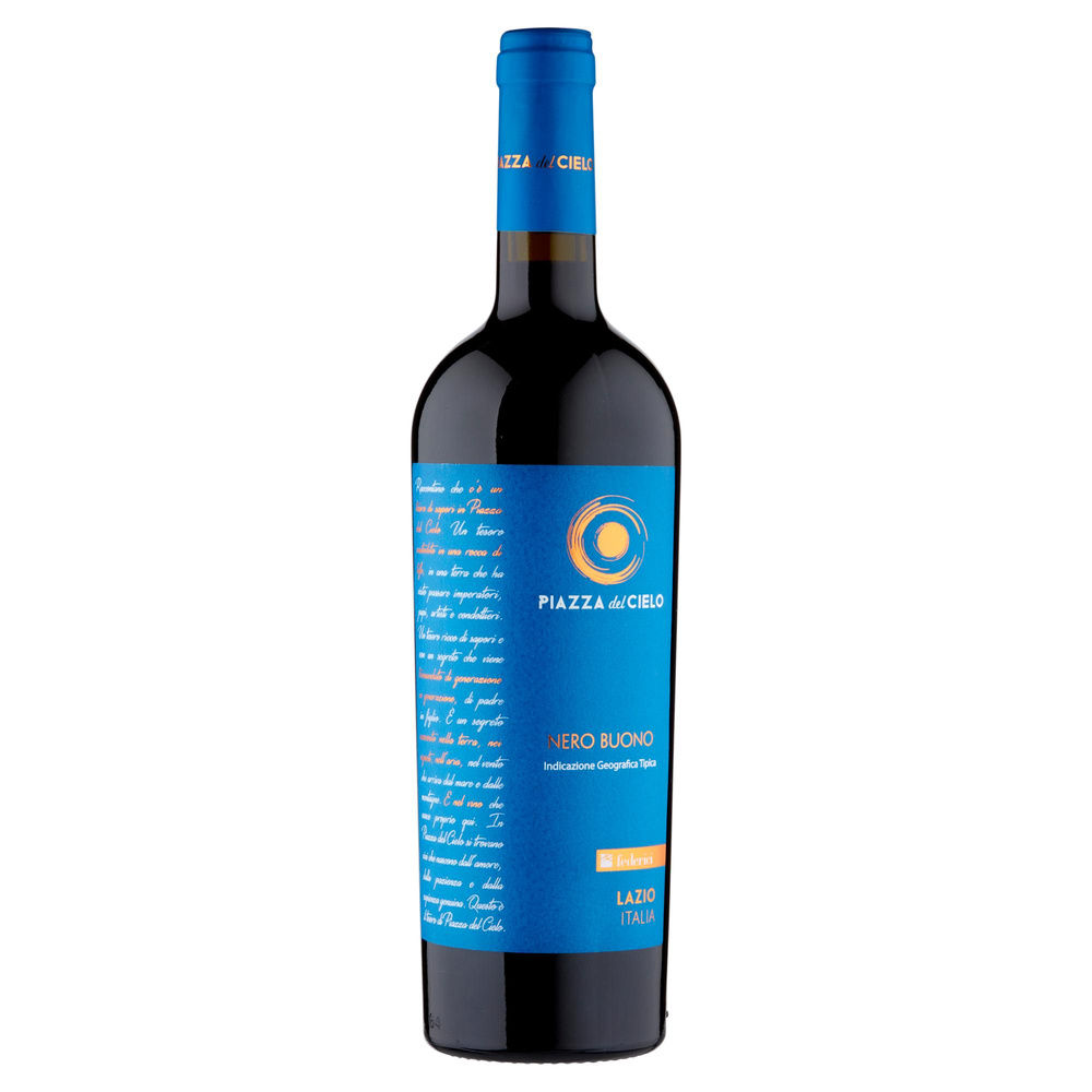 VINO NERO BUONO IGT ROSSO LAZIO PIAZZA DEL CIELO 75CL - 2