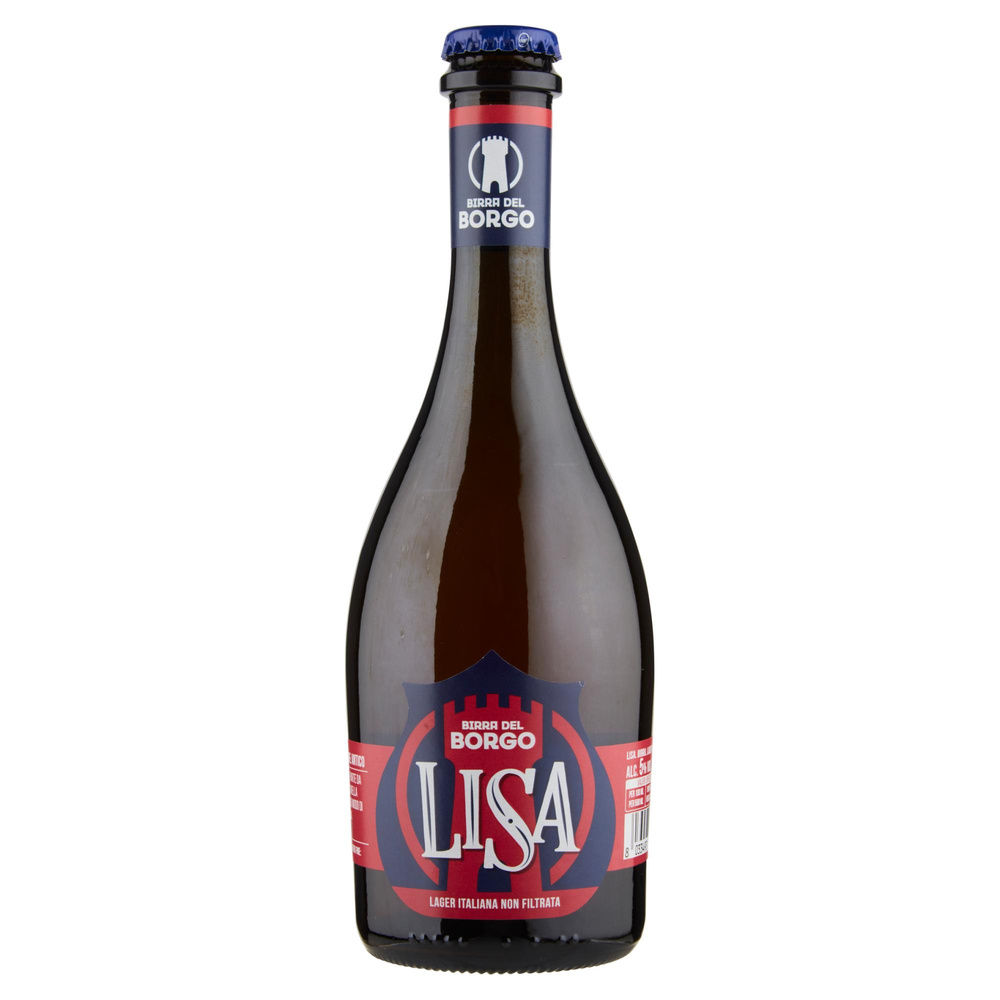 BIRRA DEL BORGO LISA NON FILTRATA 5 GRADI  BOTTIGLIA ML 500 - 4