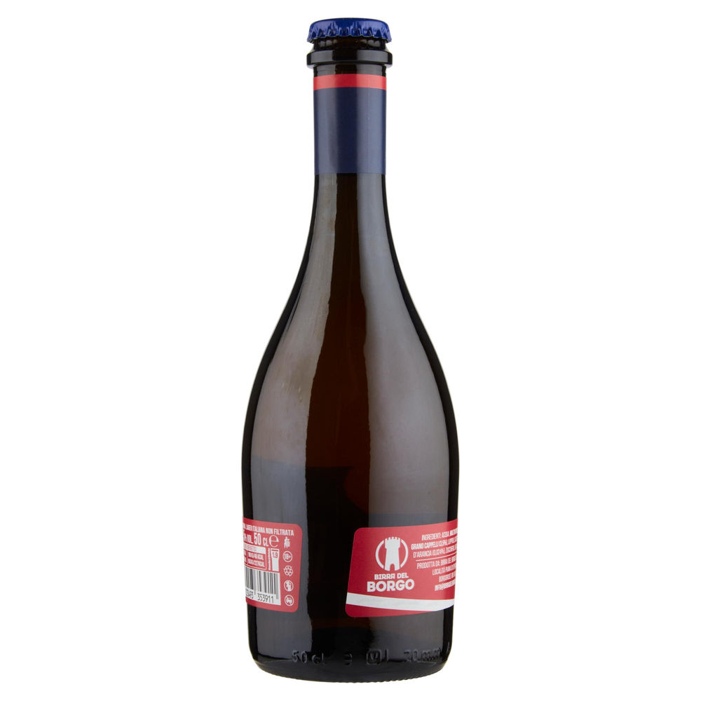 BIRRA DEL BORGO LISA NON FILTRATA 5 GRADI  BOTTIGLIA ML 500 - 1