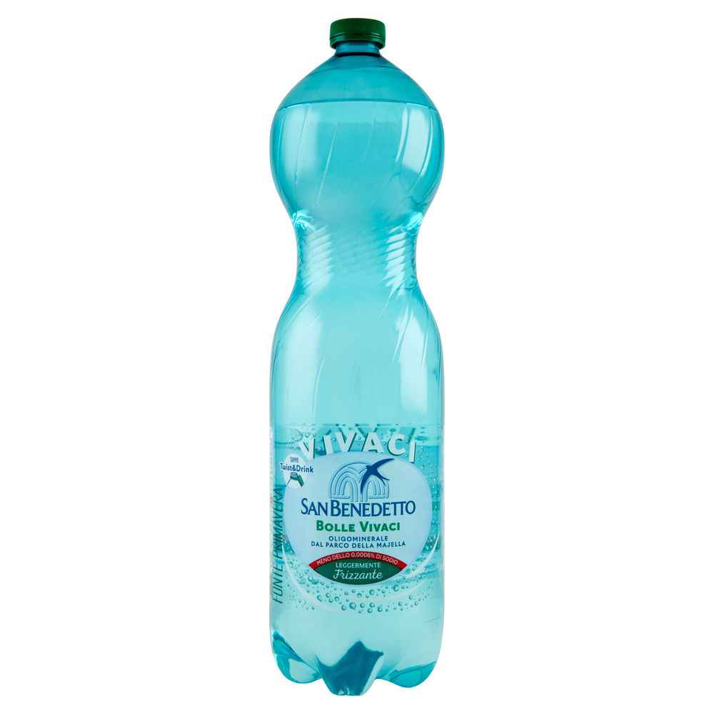 ACQUA MINERALE LEGGERMENTE FRIZZANTE DELLA MAJELLA SAN BENEDETTO PET L 1,5 - 0