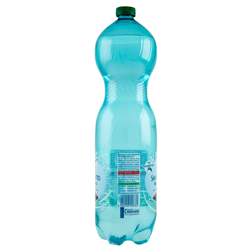 ACQUA MINERALE LEGGERMENTE FRIZZANTE DELLA MAJELLA SAN BENEDETTO PET L 1,5 - 3