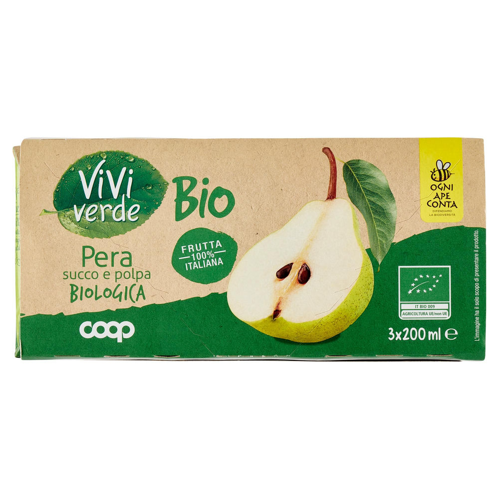 Nettare pera viviverde bio coop cluster ml 200 x 3