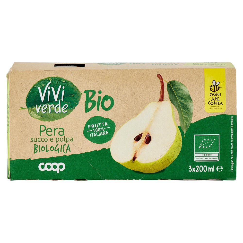 NETTARE PERA VIVIVERDE BIO COOP CLUSTER ML 200 X 3 - 2