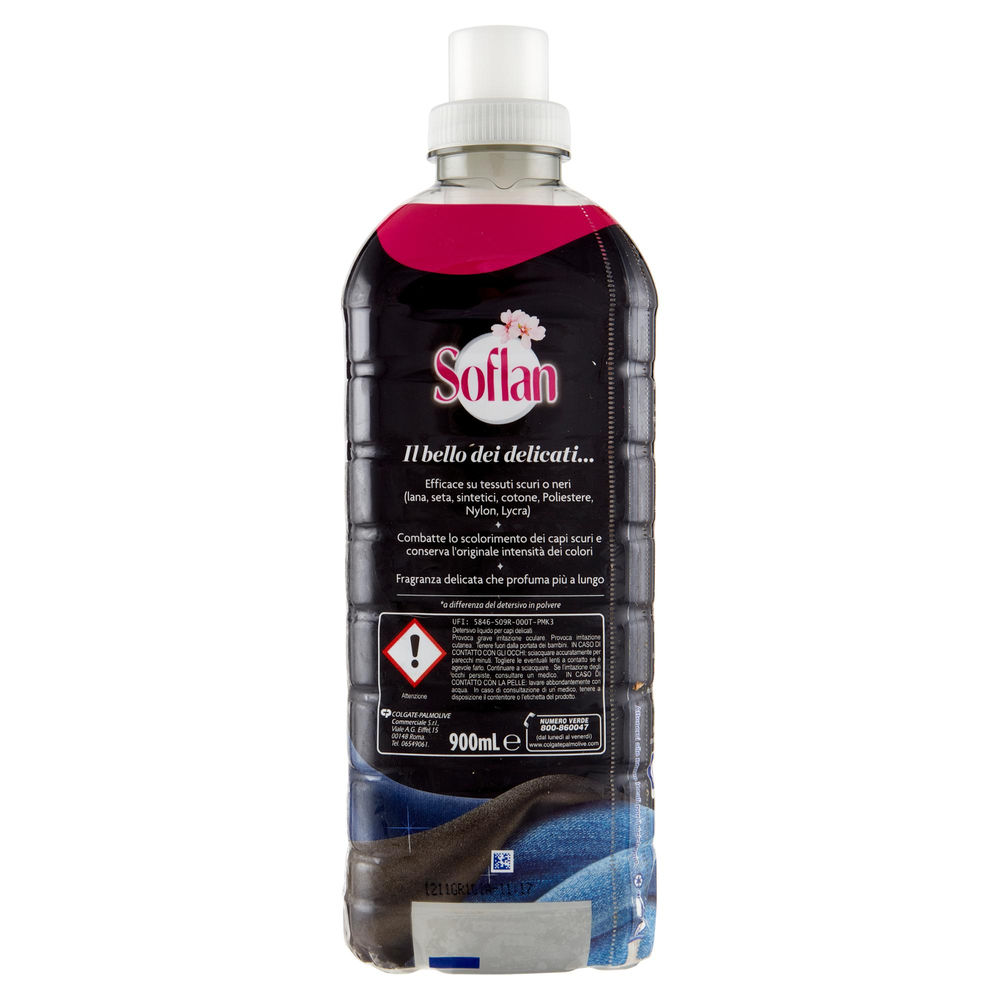 DETERSIVO LIQUIDO INDUMENTI DELICATI SOFLAN PROTEZIONE CAPI SCURI FLACONE ML 900 - 1