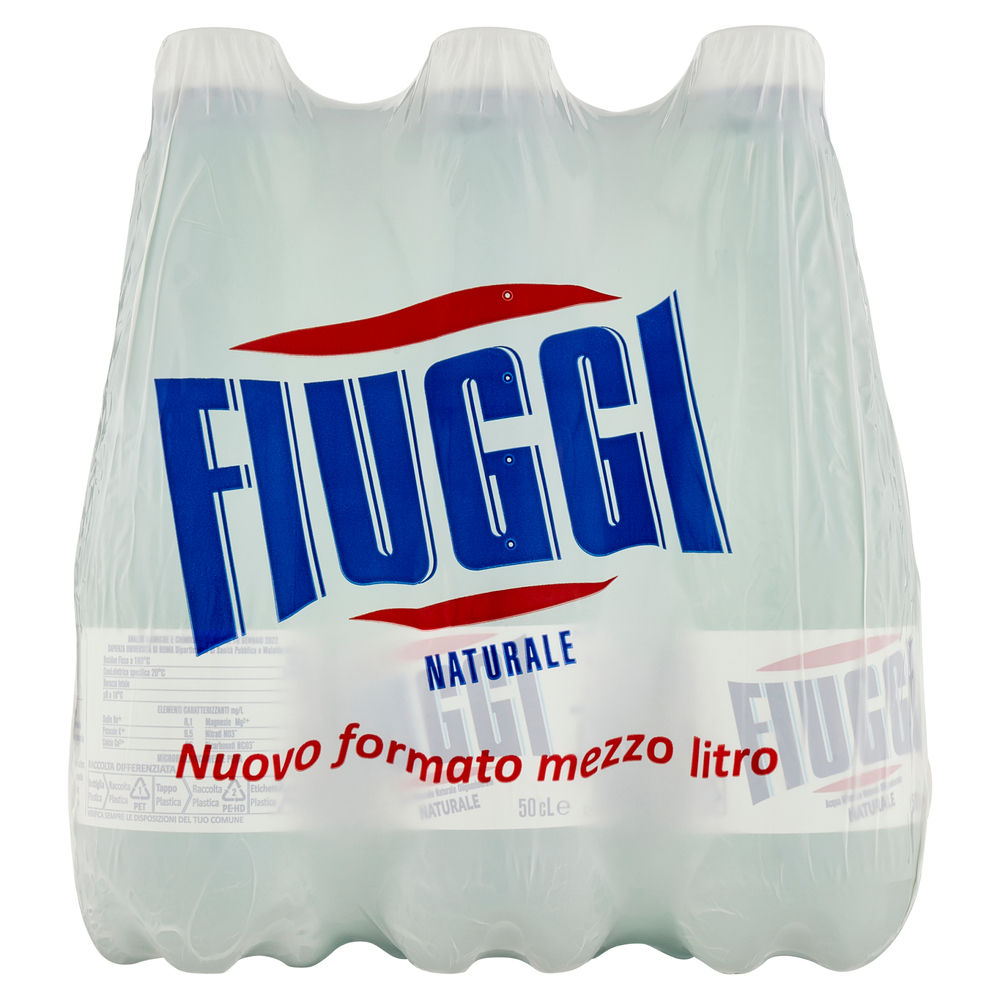 ACQUA MINERALE NATURALE FIUGGI CLUSTER ML 500 X 6 - 0