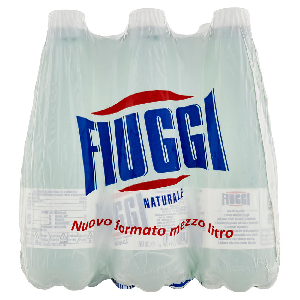 ACQUA MINERALE NATURALE FIUGGI CLUSTER ML 500 X 6 - 1