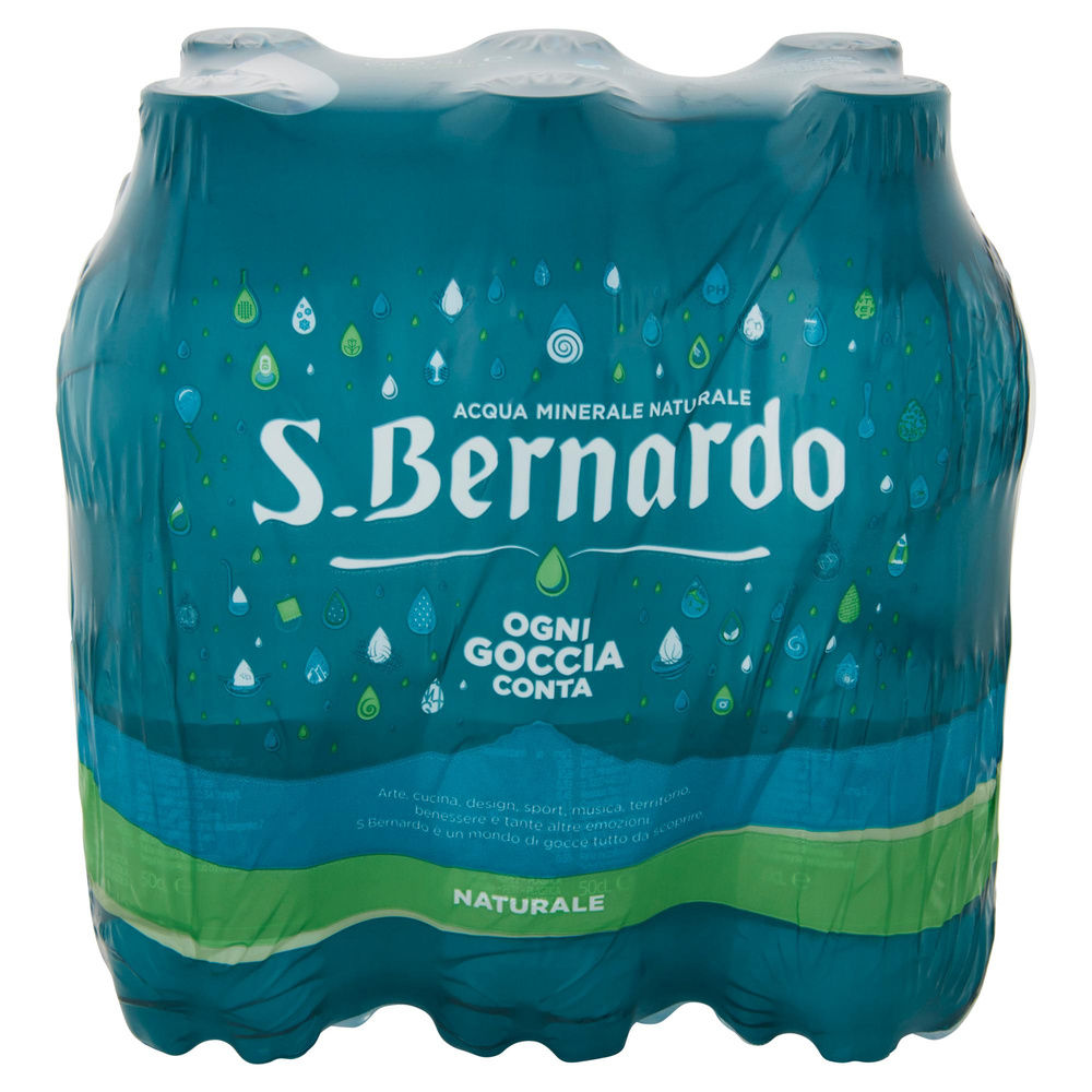 ACQUA MINERALE NATURALE S. BERNARDO CLUSTER ML 500 X 6 - 7