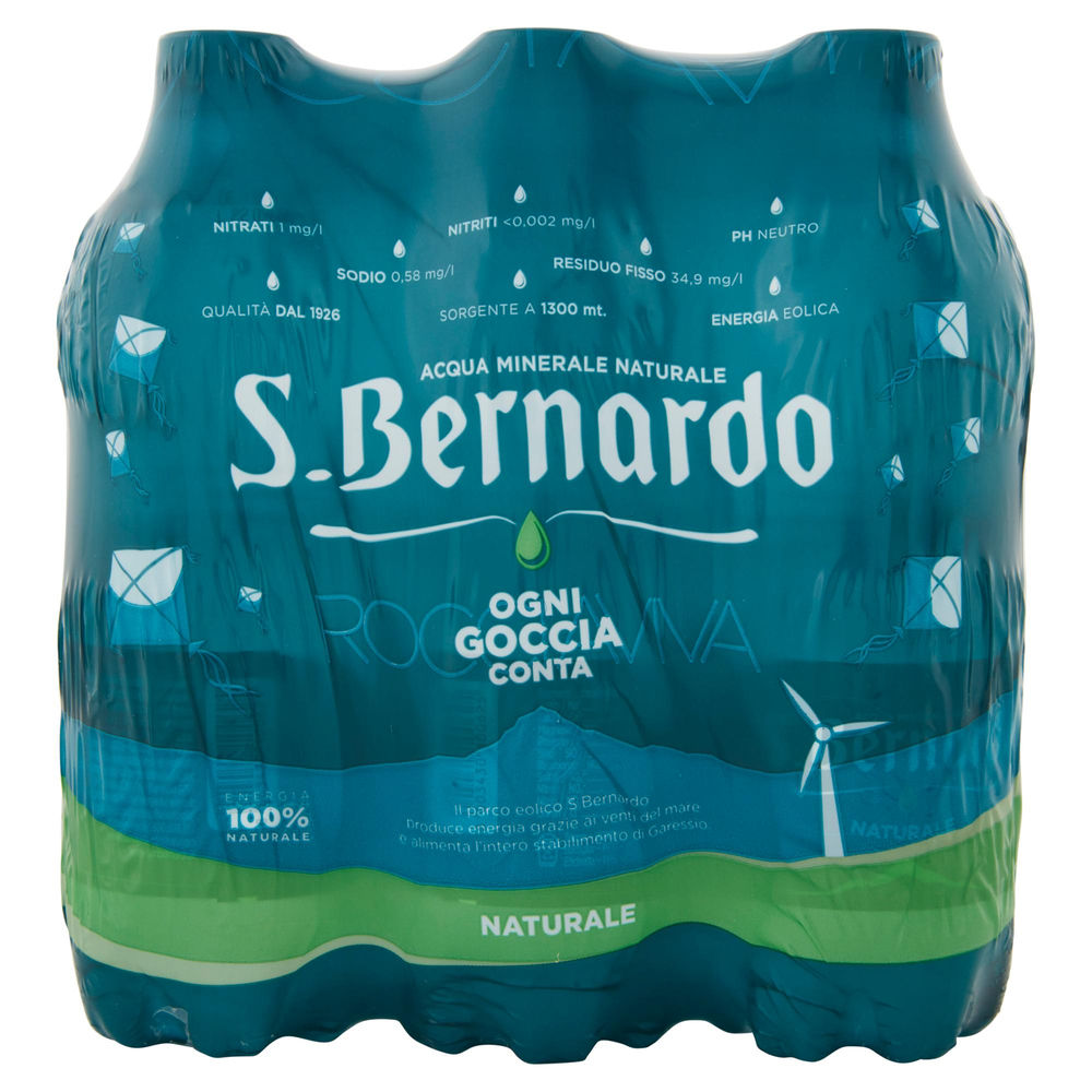 ACQUA MINERALE NATURALE S. BERNARDO CLUSTER ML 500 X 6 - 1