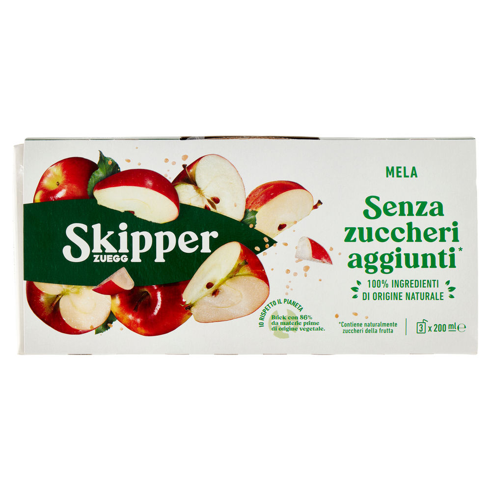 SUCCO MELA SENZA ZUCCHERI SKIPPER CLUSTER BRIK ML 200 X 3 - 0