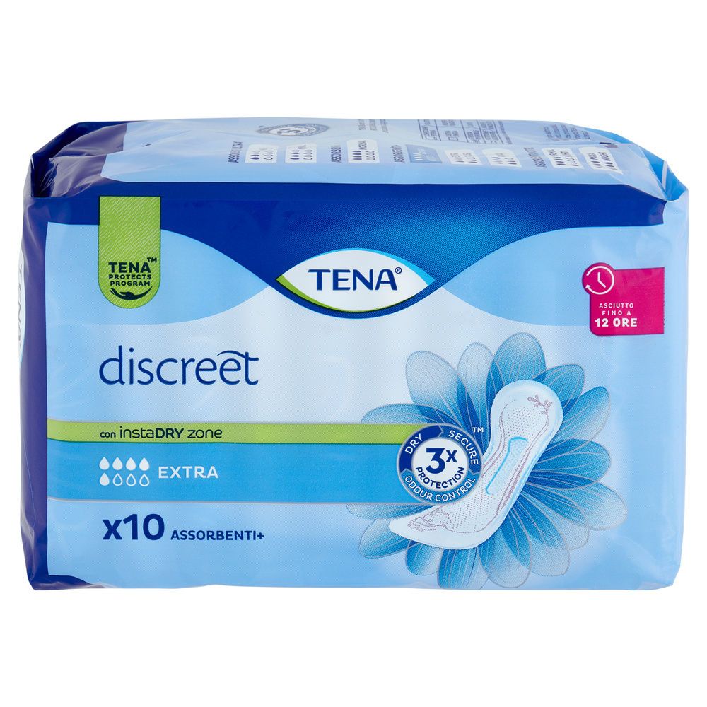 ASSORBENTI PER INCONTINENZA TENA DISCREET EXTRA INSTADRAY PZ 10 - 4