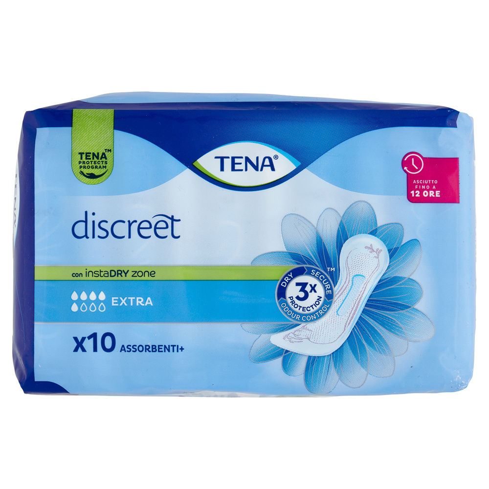 ASSORBENTI PER INCONTINENZA TENA DISCREET EXTRA INSTADRAY PZ 10 - 6