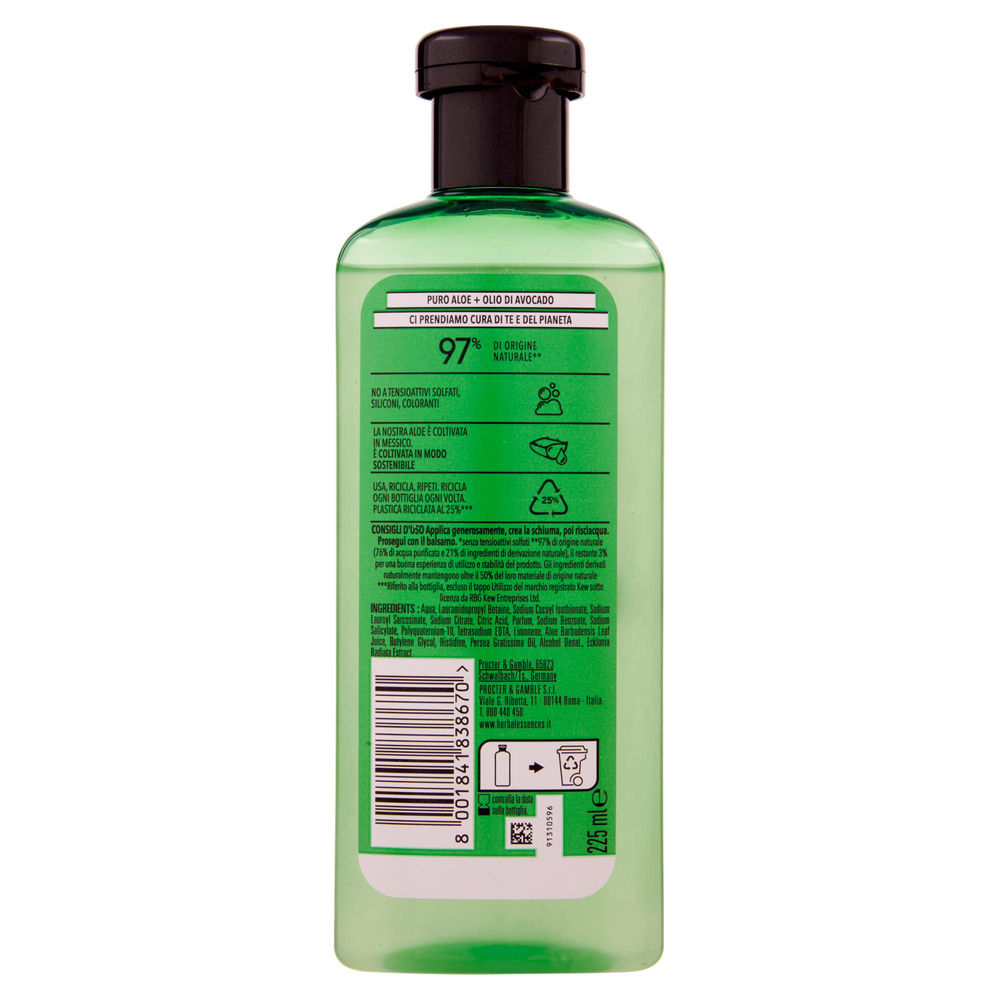 SHAMPOO HERBAL ESSENCES PURE ALOE & AVOCADO ML225 - 1