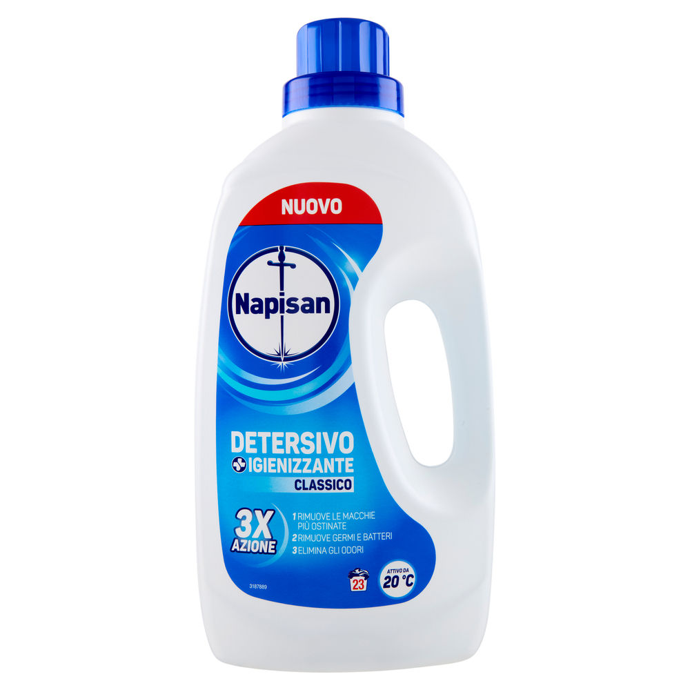 Detersivo lavatrice liquido napisan igienizzante classic 23lav l 1,15