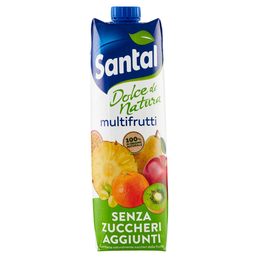 SUCCO SENZA ZUCCHERI MULTIFRUTTI SANTAL PRISMA LT 1 - 0
