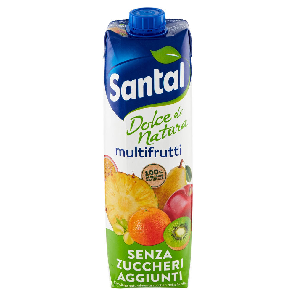 SUCCO SENZA ZUCCHERI MULTIFRUTTI SANTAL PRISMA LT 1 - 2