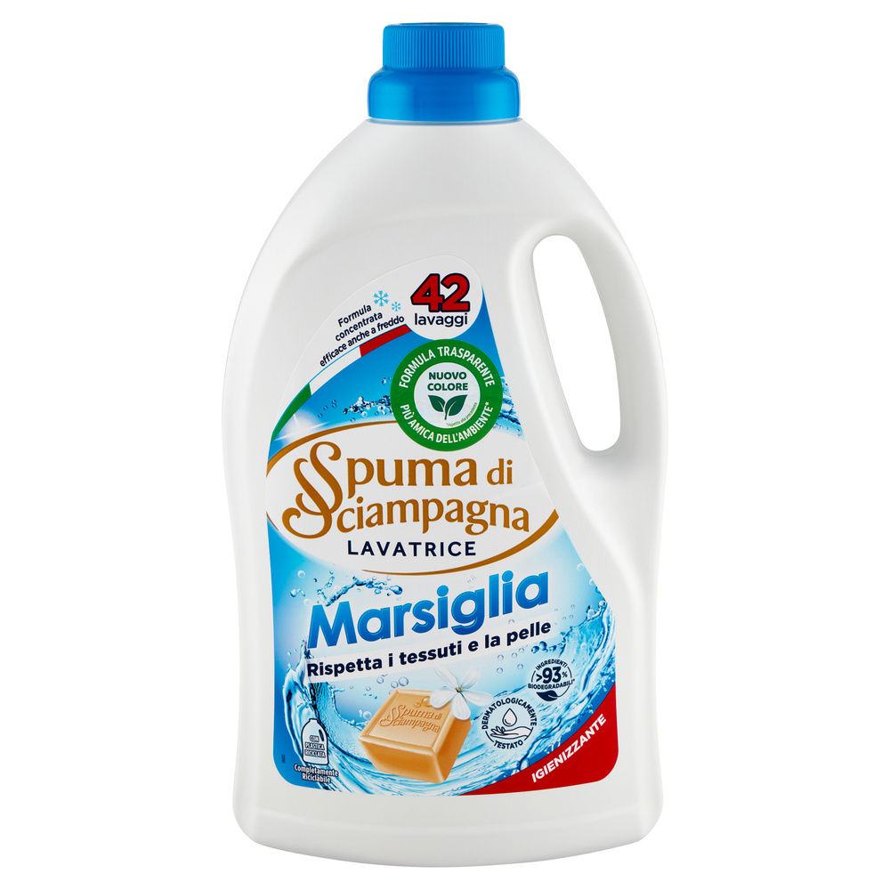 DETERSIVO LAVATRICE LIQUIDO SPUMA DI SCIAMPAGNA MARSIGLIA 42LAV L 1,89 - 3