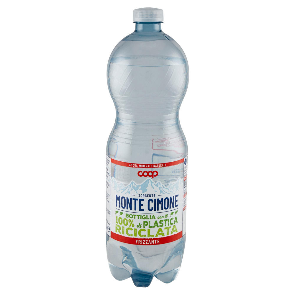 ACQUA MINERALE FRIZZANTE MONTE CIMONE COOP RPET 100% L 1 - 7