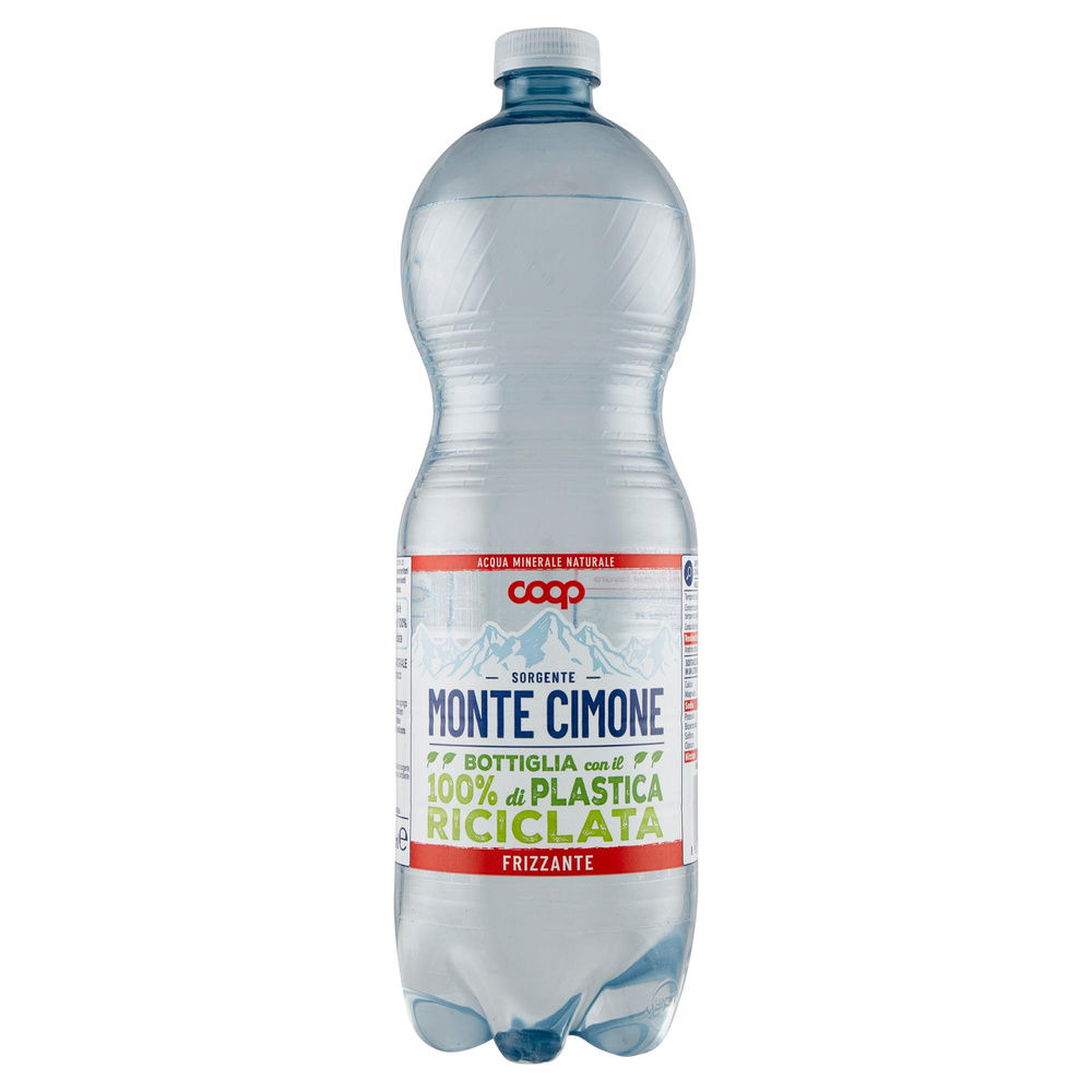 ACQUA MINERALE FRIZZANTE MONTE CIMONE COOP RPET 100% L 1 - 2