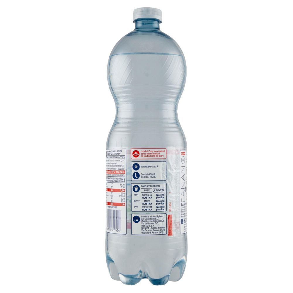 ACQUA MINERALE FRIZZANTE MONTE CIMONE COOP RPET 100% L 1 - 1