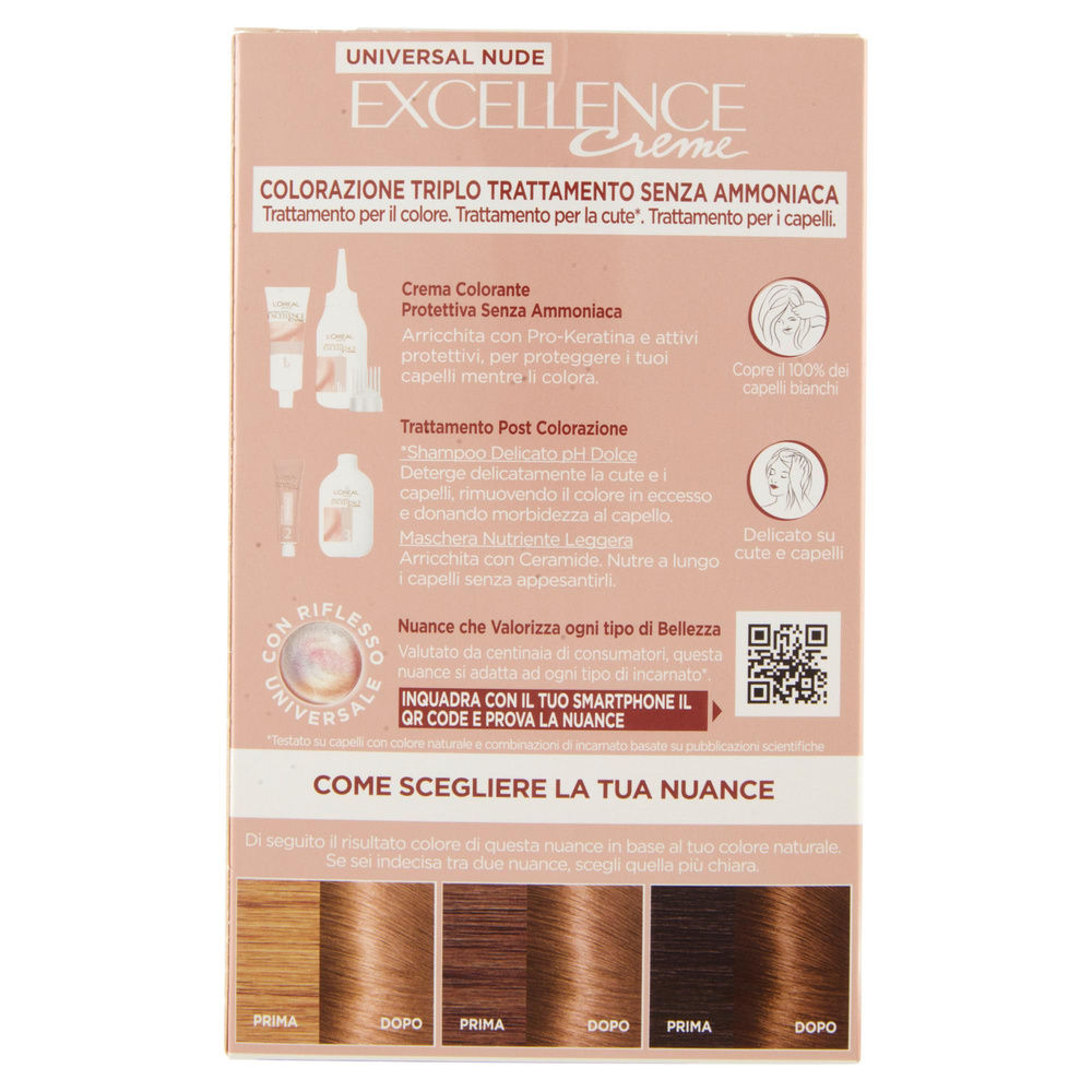 COLORAZIONE L'OREAL EXCELLENCE NUDE BIONDO 7 PZ 1 - 1