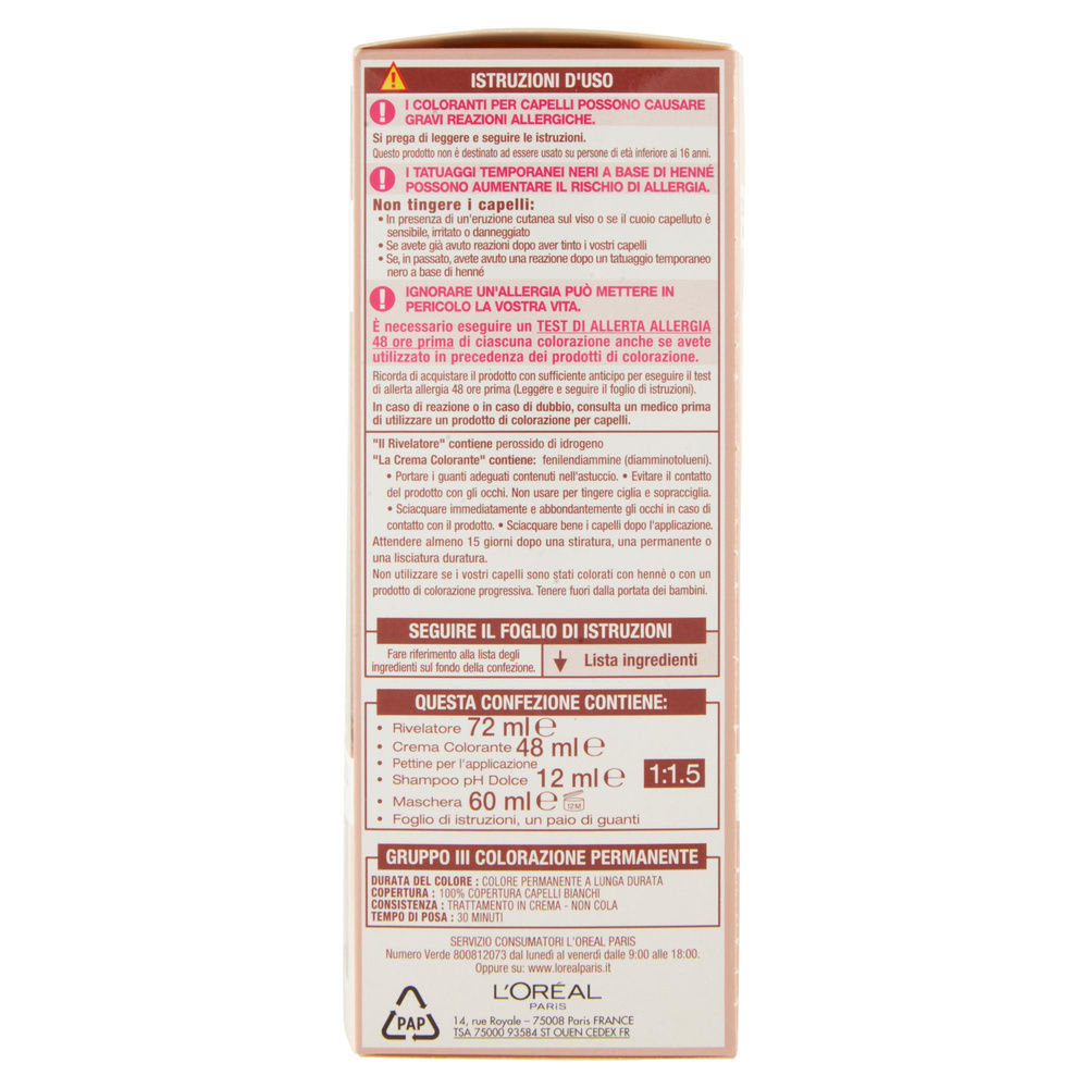 COLORAZIONE L'OREAL EXCELLENCE NUDE BIONDO 7 PZ 1 - 2