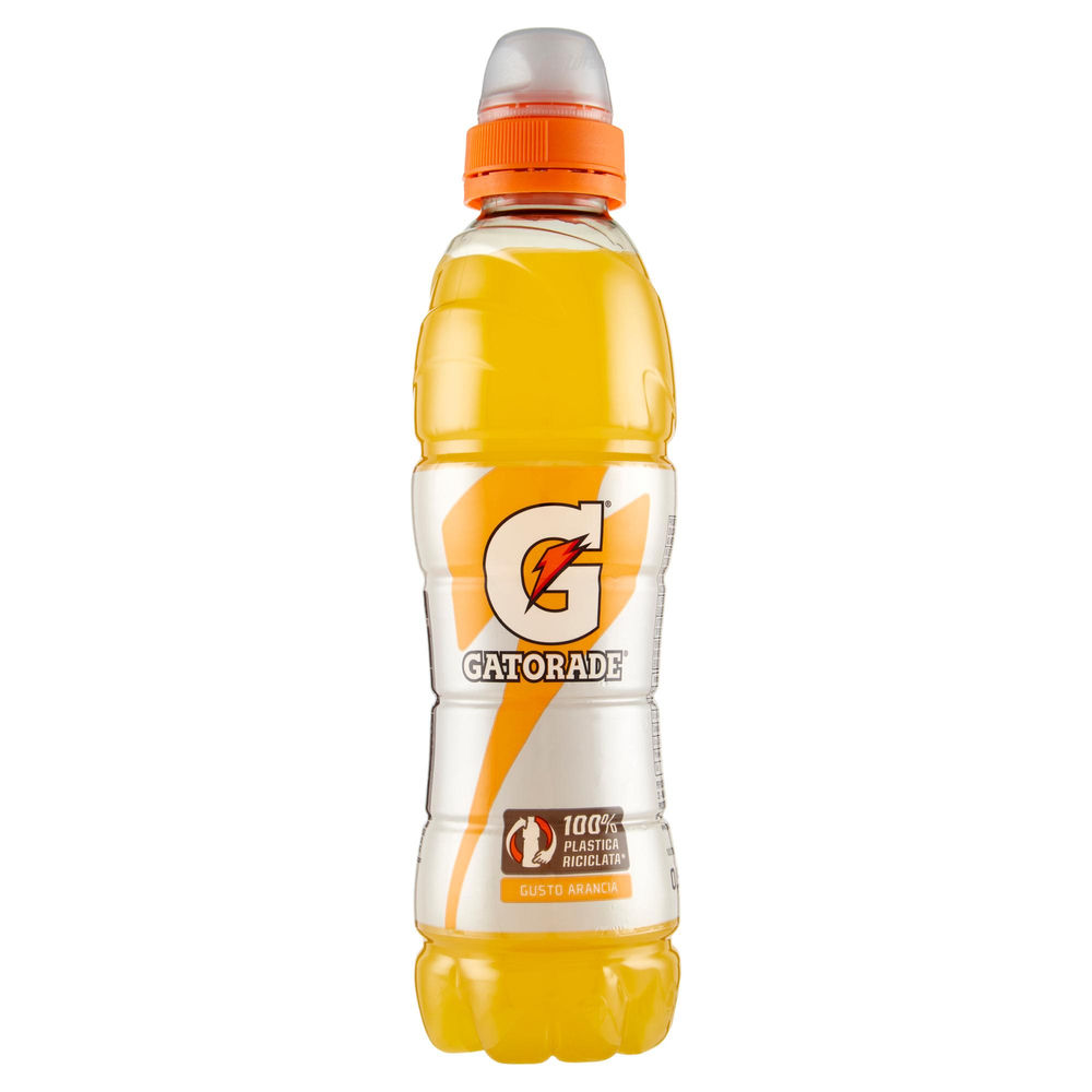 Integratore salino gatorade gusto arancia rpet 100% tappo sport ml 500