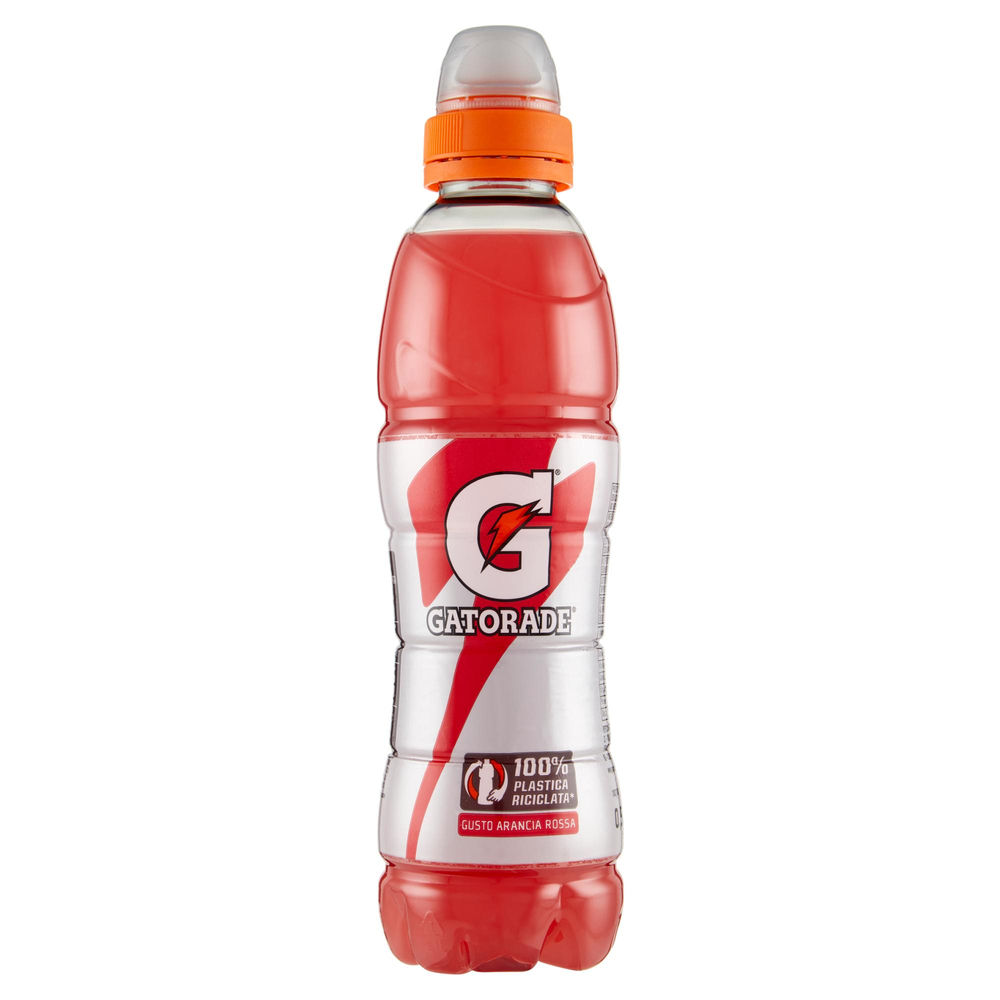 Integratore salino gatorade gusto arancia rossa rpet 100% tappo sport ml 500