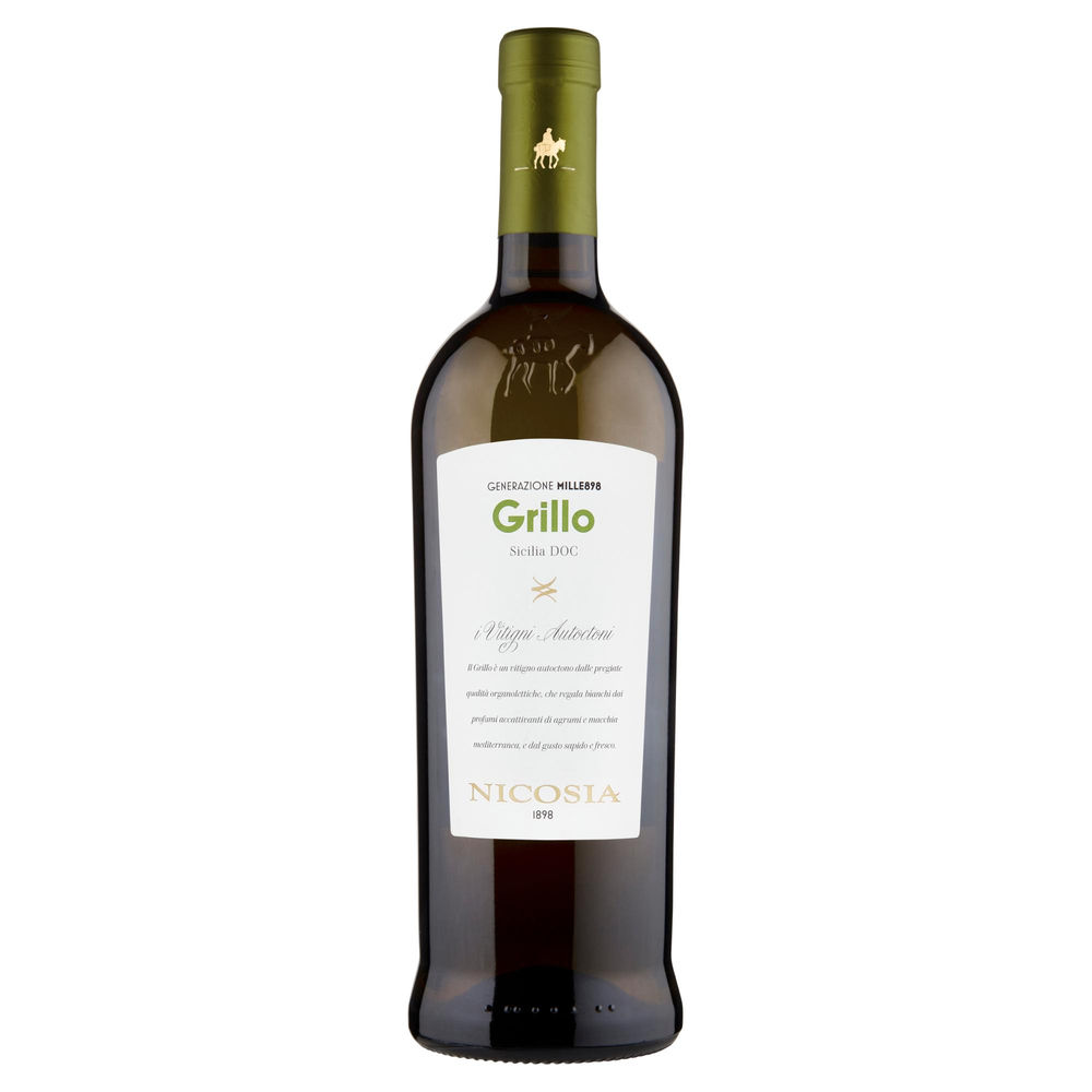 VINO GRILLO BIANCO IGT SICILIA CASA VINIC.NICOSIA 12,5° ANNO 2006 CL 75 - 0