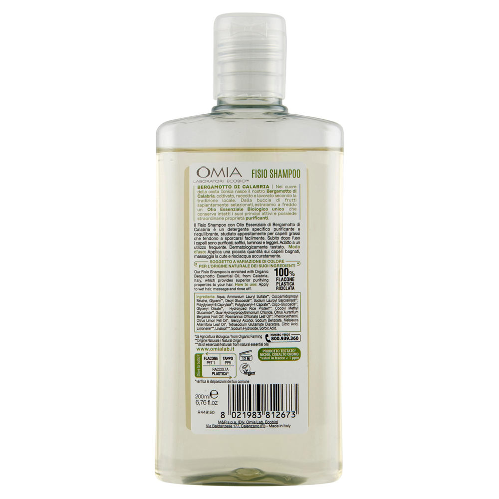 SHAMPOO OMIA BERGAMOTTO NEW ML 200 - 1