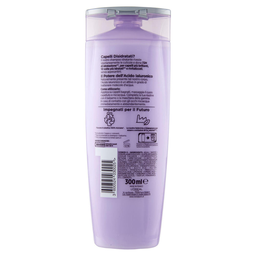 SHAMPOO L'OREAL ELVIVE HYALURONIC ML 300 - 1