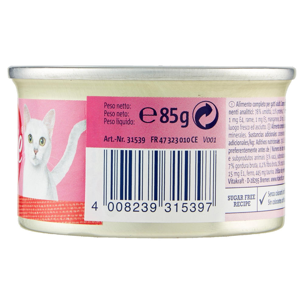 UMIDO GATTO POESIE MOUSSE + MANZO VITAKRAFT G 85 - 5