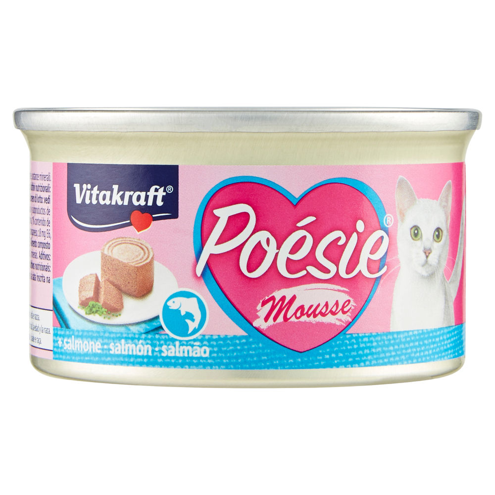 UMIDO GATTO POESIE MOUSSE + SALMONE VITAKRAFT G 85 - 0