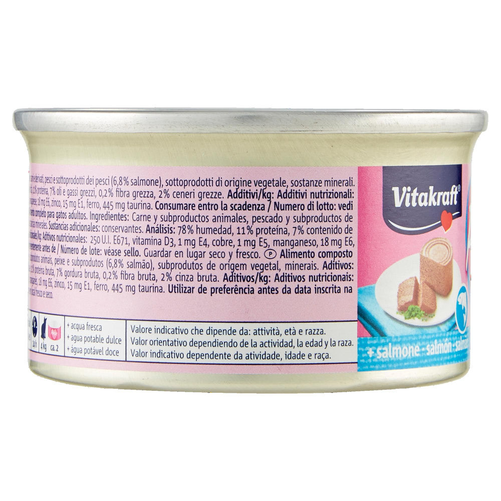 UMIDO GATTO POESIE MOUSSE + SALMONE VITAKRAFT G 85 - 4