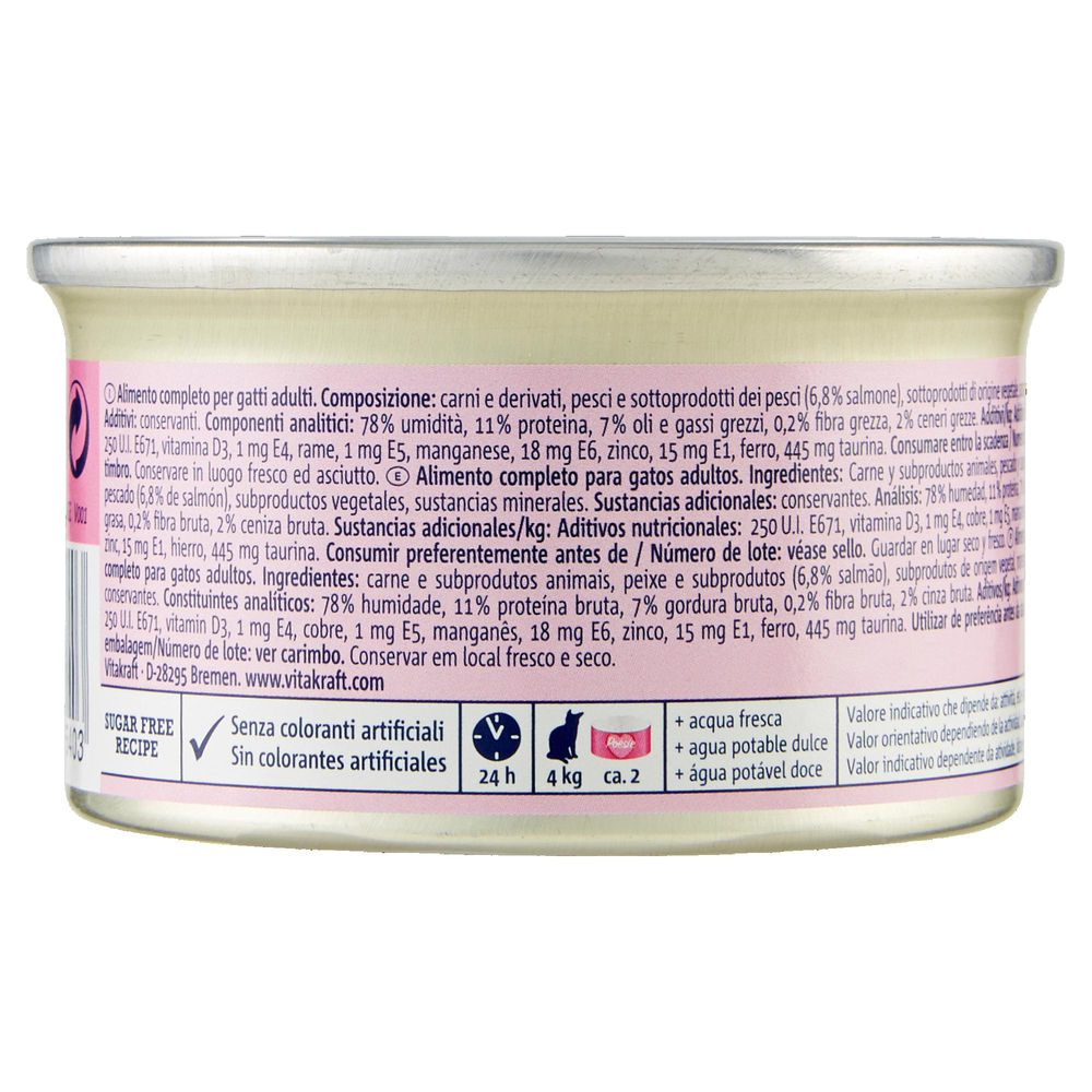 UMIDO GATTO POESIE MOUSSE + SALMONE VITAKRAFT G 85 - 1