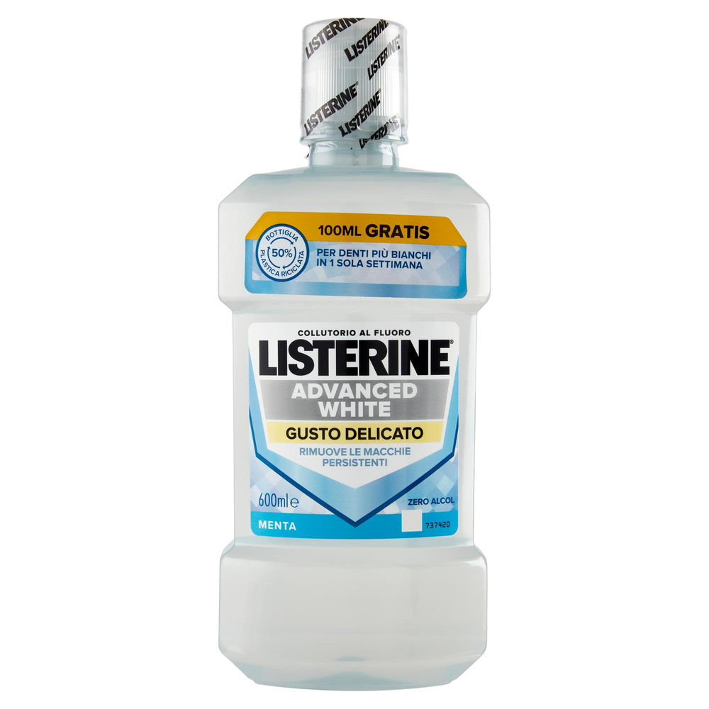 Collutorio listerine advance white ml 500+100gratis