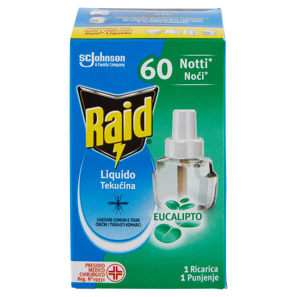 INSETTICIDA RAID RICARICA LIQUIDA PER ELETTROEM. 60NOTTI EUCALIPTO ML 36 - 6