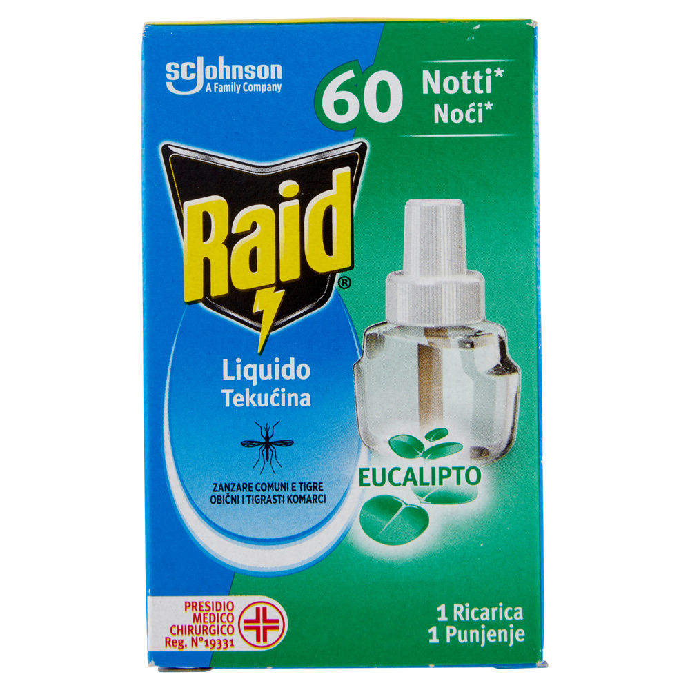 INSETTICIDA RAID RICARICA LIQUIDA PER ELETTROEM. 60NOTTI EUCALIPTO ML 36 - 8