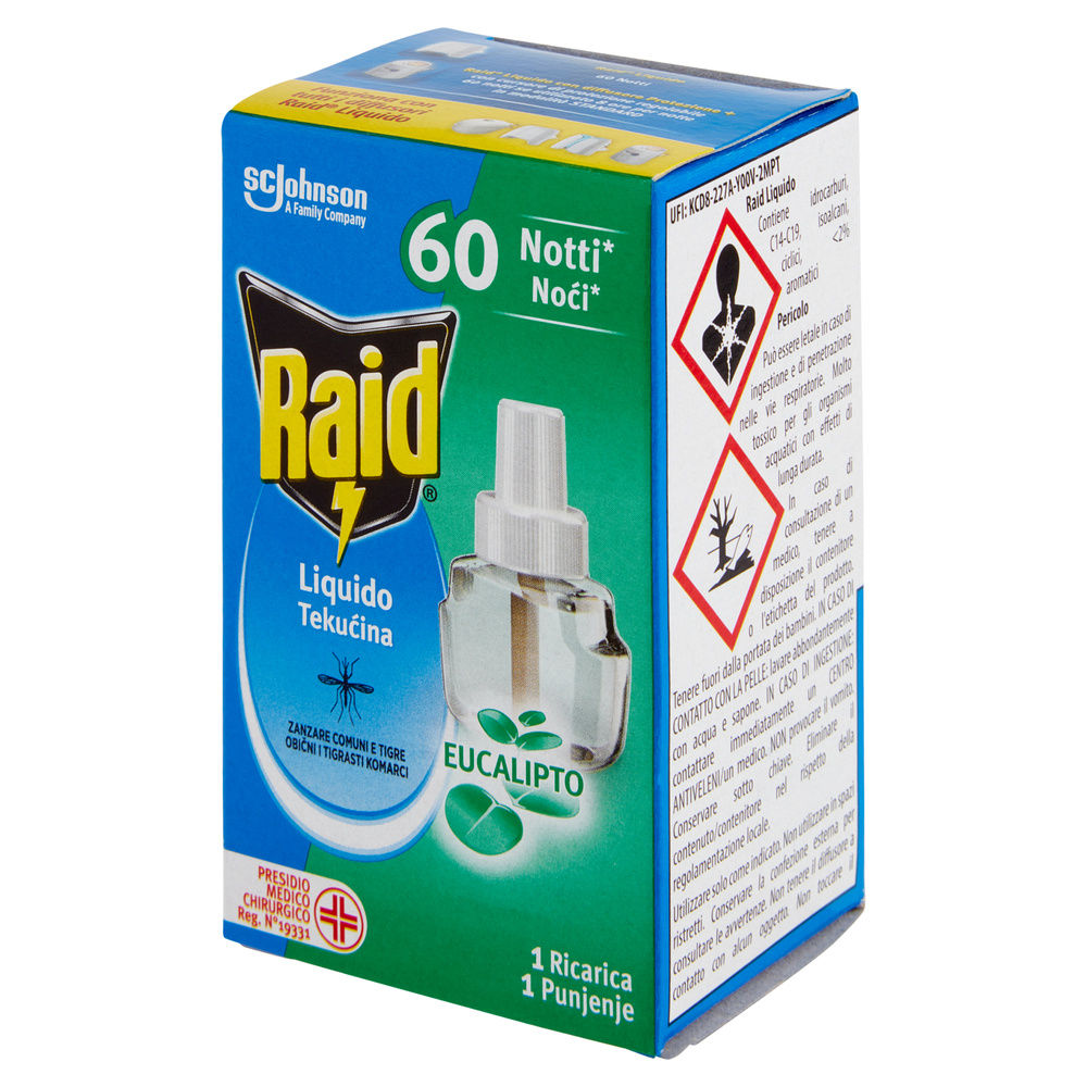 INSETTICIDA RAID RICARICA LIQUIDA PER ELETTROEM. 60NOTTI EUCALIPTO ML 36 - 3