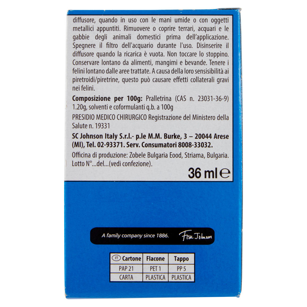 INSETTICIDA RAID RICARICA LIQUIDA PER ELETTROEM. 60NOTTI LAVANDA ML 36 - 1
