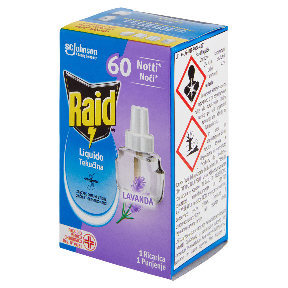 INSETTICIDA RAID RICARICA LIQUIDA PER ELETTROEM. 60NOTTI LAVANDA ML 36 - 4