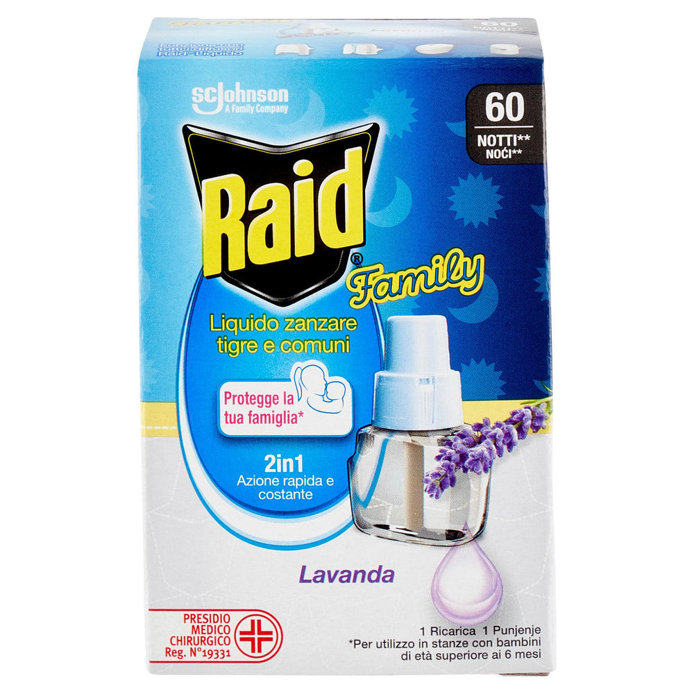 INSETTICIDA RAID FAMILY RICARICA LIQUIDA PER ELETTROEM. 60NOTTI ML 36 - 6