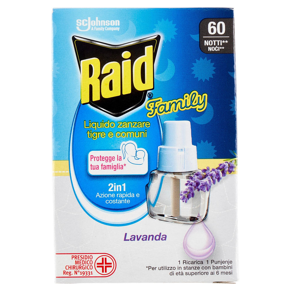 INSETTICIDA RAID FAMILY RICARICA LIQUIDA PER ELETTROEM. 60NOTTI ML 36 - 7