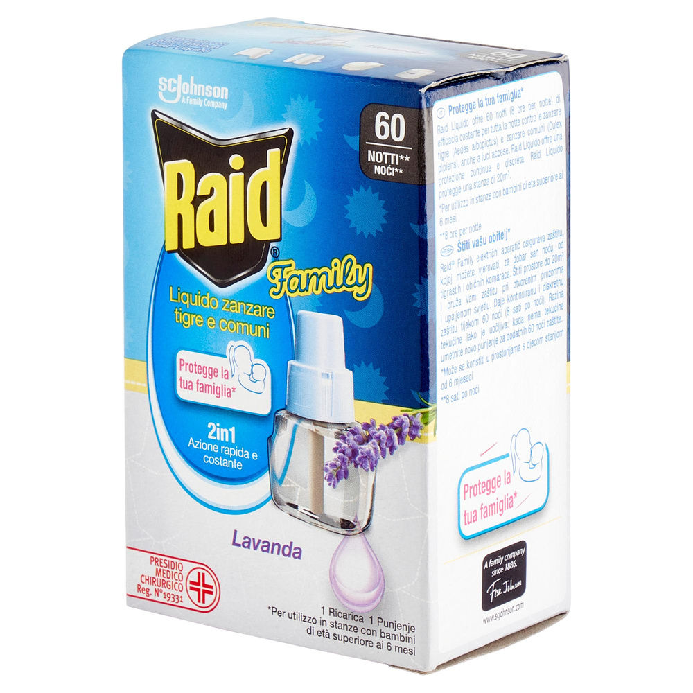 INSETTICIDA RAID FAMILY RICARICA LIQUIDA PER ELETTROEM. 60NOTTI ML 36 - 3