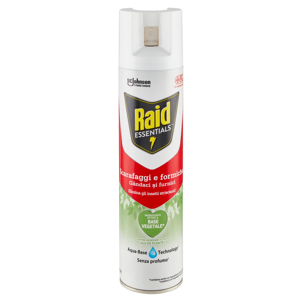 INSETTICIDA SPRAY RAID ESSENTIALS SCARAFAGGI E FORMICHE ML 400 - 7