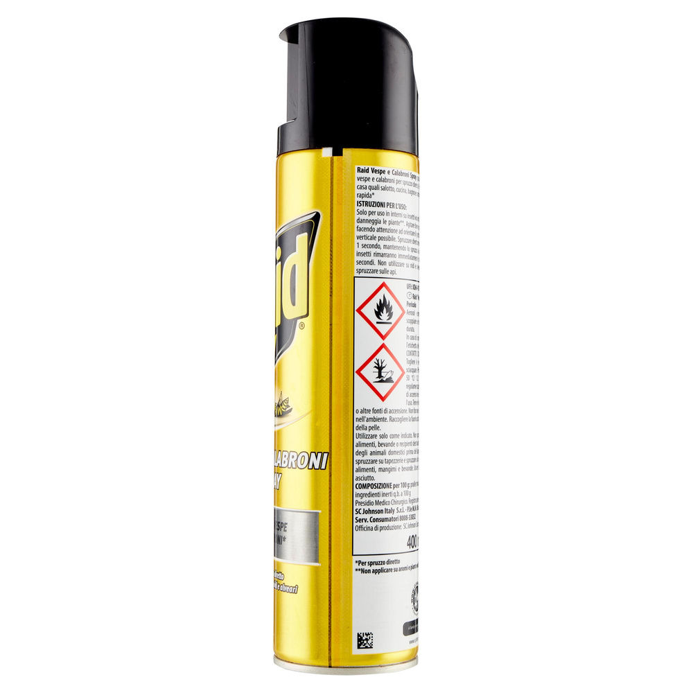 INSETTICIDA SPRAY RAID VESPE E CALABRONI ML 400 - 3