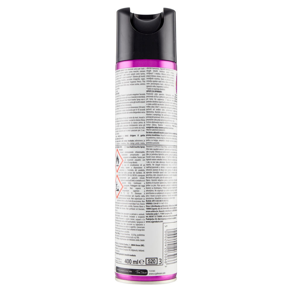 INSETTICIDA SPRAY RAID MULTINSETTO ML 400 - 1