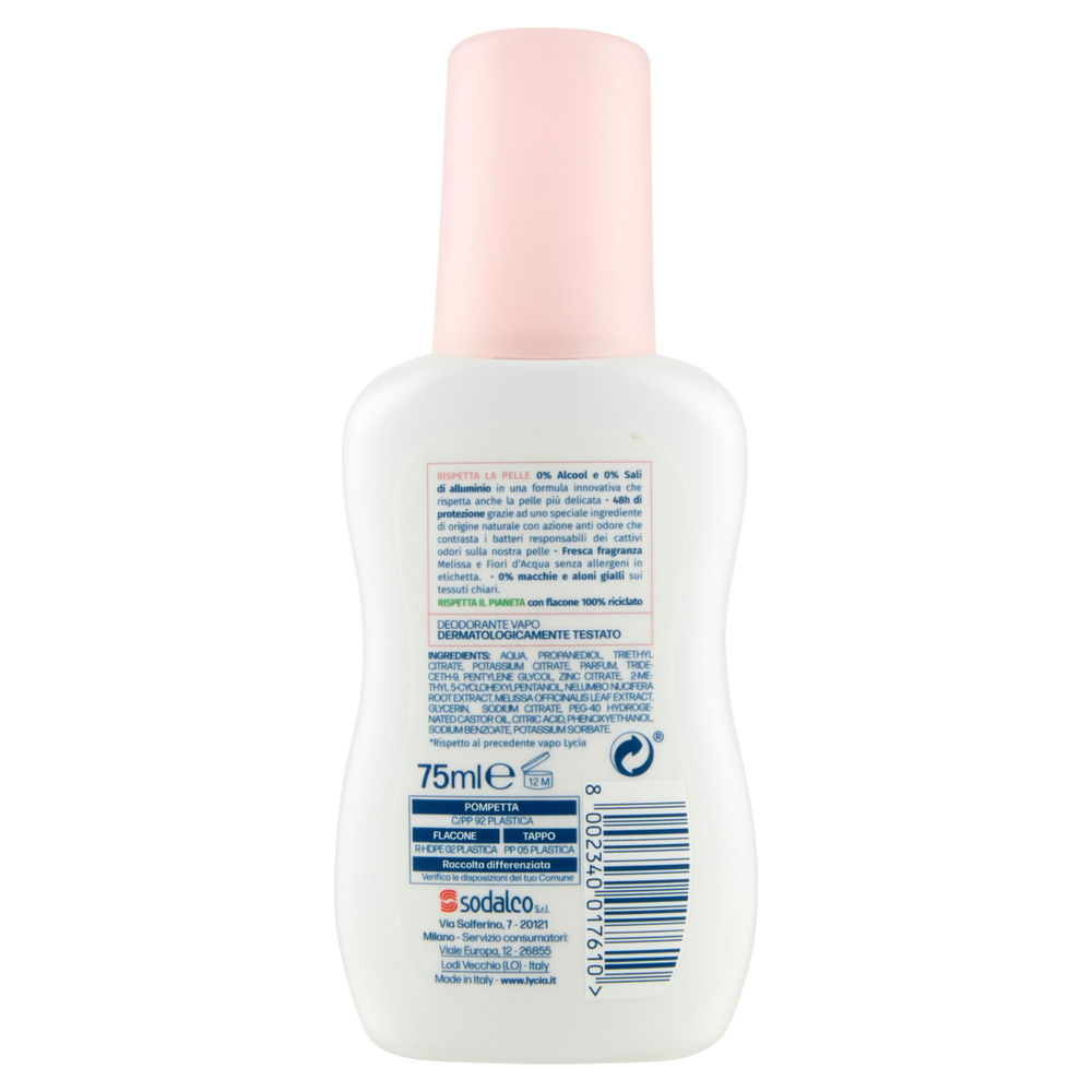DEODORANTE VAPO LYCIA SENSITIVE YOU E ME ML 75 - 1