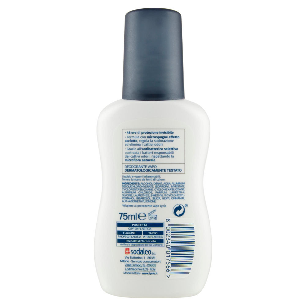 DEODORANTE VAPO LYCIA INVISIBLE ML 75 - 1