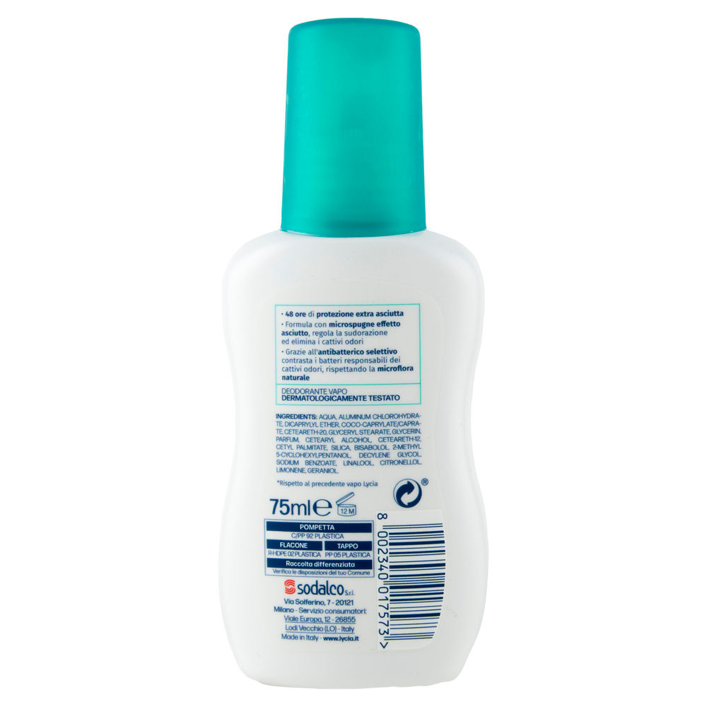 DEODORANTE VAPO LYCIA PURE TALC ML 75 - 12